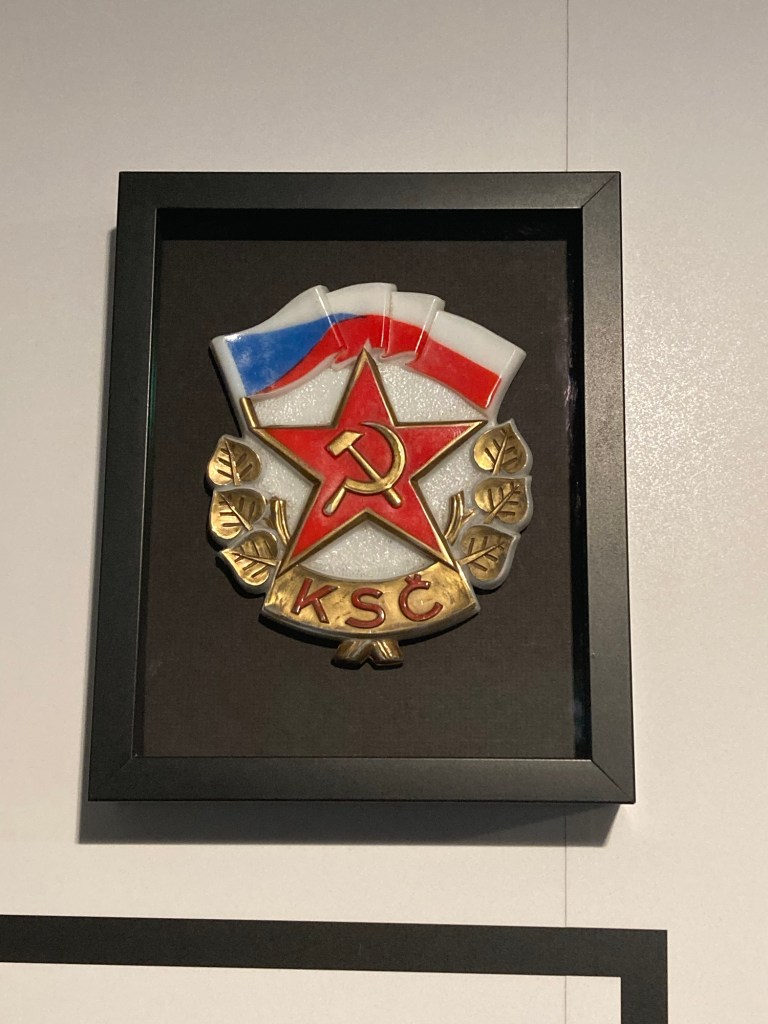 Emblem of the Založena Komunistická strana Československa (The Communist Party of Czechoslovakia) KSČ